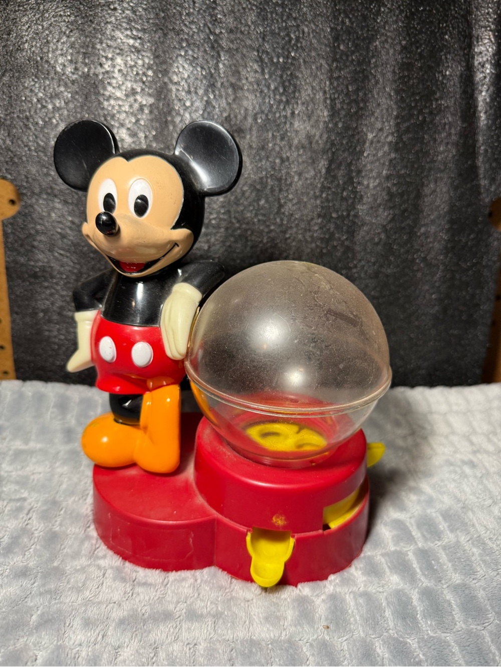 Disney Mickey Mouse Gumball Dispenser - Black, Red, Yellow, Orange, Cream